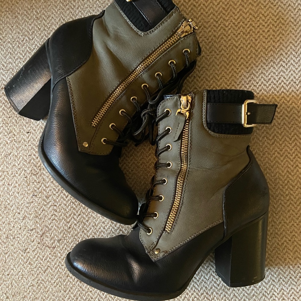Lace-Up Boots